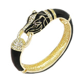 Chunky Leopard Bangle Oil-spot Glaze Bracelet