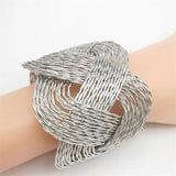 Hand Woven Wrap Alloy Bracelets Boho Jewelry Vintage Ethnic Girls Jewelry Access
