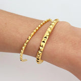 3mm 5mm Texture Statement Bangle Bracelet for Women Party
