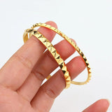3mm 5mm Texture Statement Bangle Bracelet for Women Party