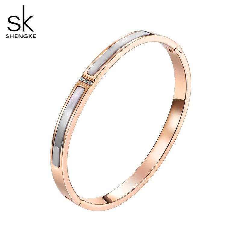 Circle Charm Bracelet Femme Bangles Rosegold Pulseira Feminina