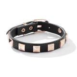 Punk 18K Plating Rivet Bangle Leather Belt Buckle Bracelet Z226