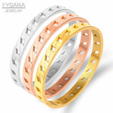 Punk Rock Stainless Steel Rose Hand Chain Bangle Bracelet