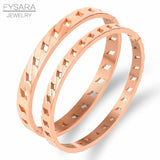 Punk Rock Stainless Steel Rose Hand Chain Bangle Bracelet