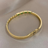Colorful Crystal Zircon Bangles Bracelets - Waterproof Jewelry
