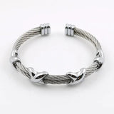 Adjustable Wire Love Punk Bracelet Bangle Pulseiras