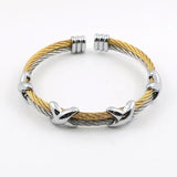 Adjustable Wire Love Punk Bracelet Bangle Pulseiras