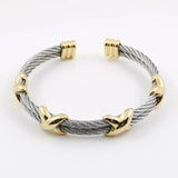 Adjustable Wire Love Punk Bracelet Bangle Pulseiras