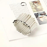 Metal Punk Bracelet Women Cuff Retro Big Bangles