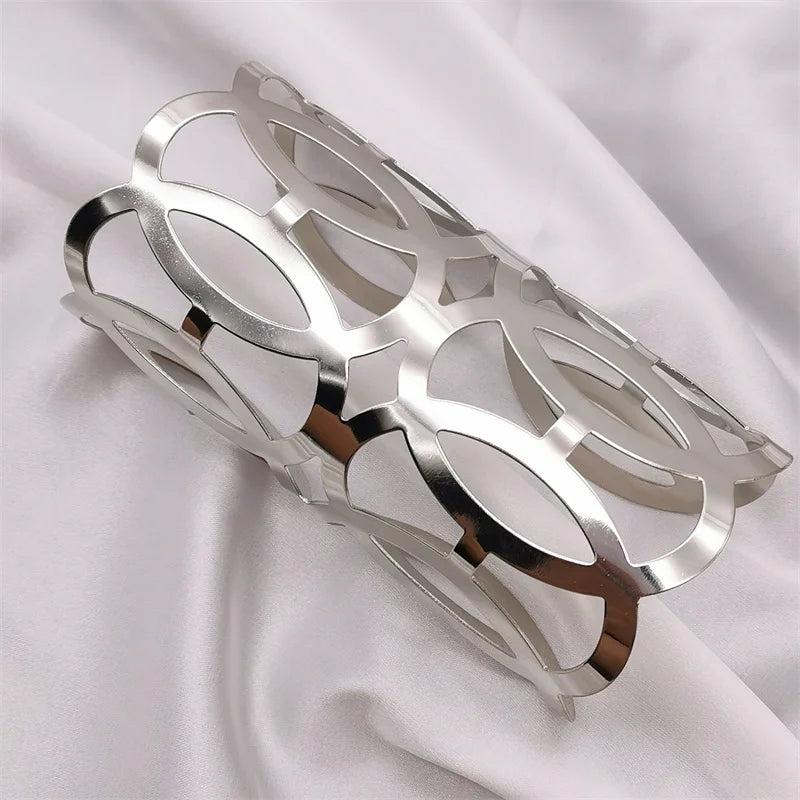 Fkewyy Hollow Out Charm Bracelets for Women Gothic Party Accessories
