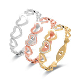 Heart Shape Stainless Steel Bangle Wedding Bracelet for Women