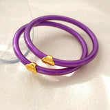 Colorful Silicone Bracelet Bangle for Women Girl Gift