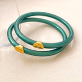 Colorful Silicone Bracelet Bangle for Women Girl Gift