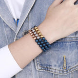 Silver Stainless Steel Round Bangle Bracelet Gift