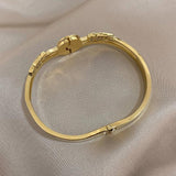 Zircon Evil Eye Stainless Steel Bracelet for Women