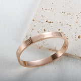 Roman Numeral Bangle Charm Cuff Bracelet Stainless Steel