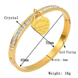 Stainless Steel CZ Lover's Bracelets for Women