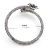Fine Jewelry Stainless Steel Elastic Flower Bangles
