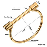 3 Colors Classic Shackle Screw Golden Bracelets & Bangles for Women