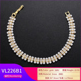 Elegant Zircon Pearl Bracelet for Women VL226
