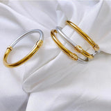 Silicone Charm Bride Cuff Bangles Women's Foil Bangles