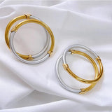 Silicone Charm Bride Cuff Bangles Women's Foil Bangles