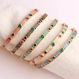 Plated Lover Bracelets&Bangles for Women Heart Zircon Charming CZ Party Jewelry