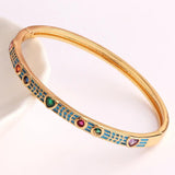 Plated Lover Bracelets&Bangles for Women Heart Zircon Charming CZ Party Jewelry