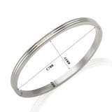 Striped Waves Bracelets CZ Crystal For Women Wedding Gift
