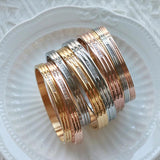 Striped Waves Bracelets CZ Crystal For Women Wedding Gift