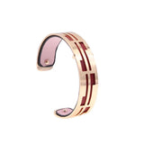 15MM Labyrinthe Bracelet Women Interchangeable Cuir Hollow Leather Bracelet