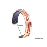 15MM Labyrinthe Bracelet Women Interchangeable Cuir Hollow Leather Bracelet