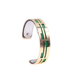 15MM Labyrinthe Bracelet Women Interchangeable Cuir Hollow Leather Bracelet