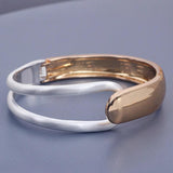Punk Alloy Opening Bangles Charm Statement Cuff Bangles for Women
