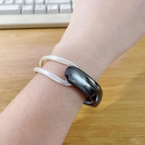 Punk Alloy Opening Bangles Charm Statement Cuff Bangles for Women