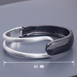 Punk Alloy Opening Bangles Charm Statement Cuff Bangles for Women