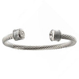 Colorful Cable Wire Bangles Bracelet for Women Stainless Steel