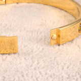Colorful Crystal Stainless Steel Cuff Bracelet