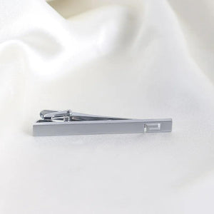 HUISHI Sliver Tie Clip For Men Women Necktie Dress Shirts Wedding Party