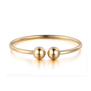 Rose Wedding Bangle Jewelry Open Cuff Bracelet Titanium Steel