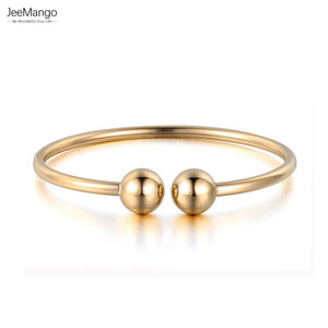 Rose Wedding Bangle Jewelry Open Cuff Bracelet Titanium Steel
