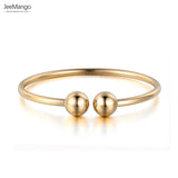 Rose Wedding Bangle Jewelry Open Cuff Bracelet Titanium Steel