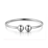 Rose Wedding Bangle Jewelry Open Cuff Bracelet Titanium Steel