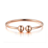 Rose Wedding Bangle Jewelry Open Cuff Bracelet Titanium Steel