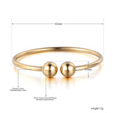 Rose Wedding Bangle Jewelry Open Cuff Bracelet Titanium Steel