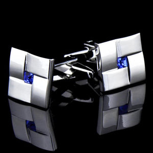Classic Crystal Cufflinks for Men's French Shirt