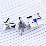 Classic Crystal Cufflinks for Men's French Shirt