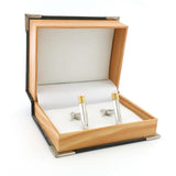 Pencil Cufflinks For Men Brass Silver Cuff Links Wholesale