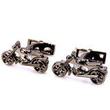 HYX 3D Motorcycle Cufflinks French Shirt Cuff Links for Men's Jewelry