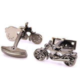 HYX 3D Motorcycle Cufflinks French Shirt Cuff Links for Men's Jewelry